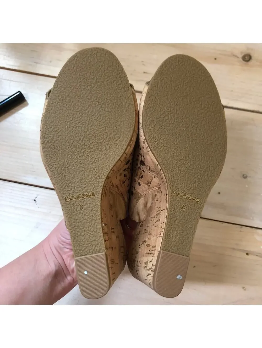 Jack Rogers NWOT Women's Ronnie Cork Wedge Sandals Size 6